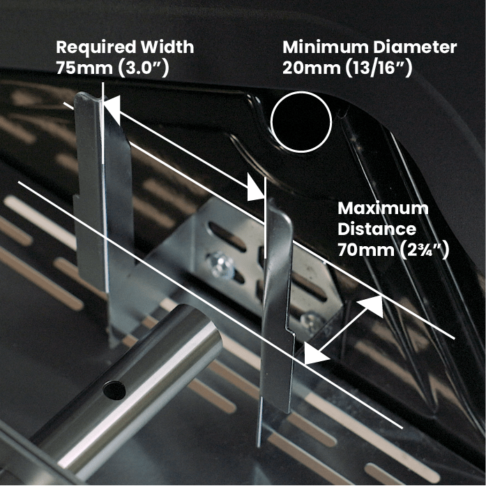 Smokai 1L Classic Adaptor for Hooded BBQ/Grill Rotisserie Bracket